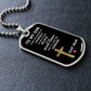 To My Son Love Mom Dog Tag Necklace (S)